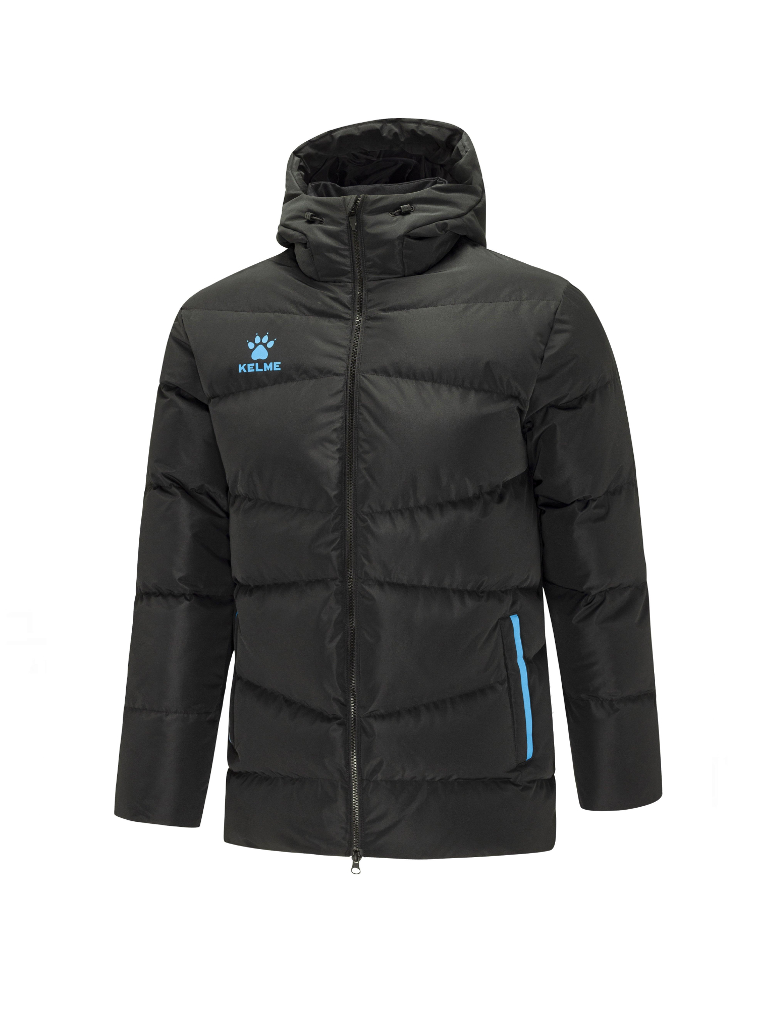 Пуховик KELME Adult Short Jacket (Black/Light Blue)