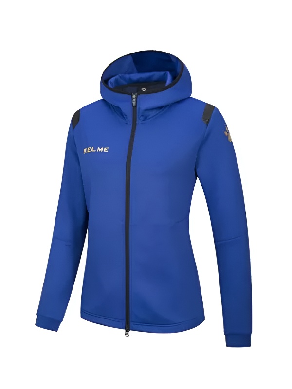 Толстовка KELME Women's Hooded Knitted Jacket Blue