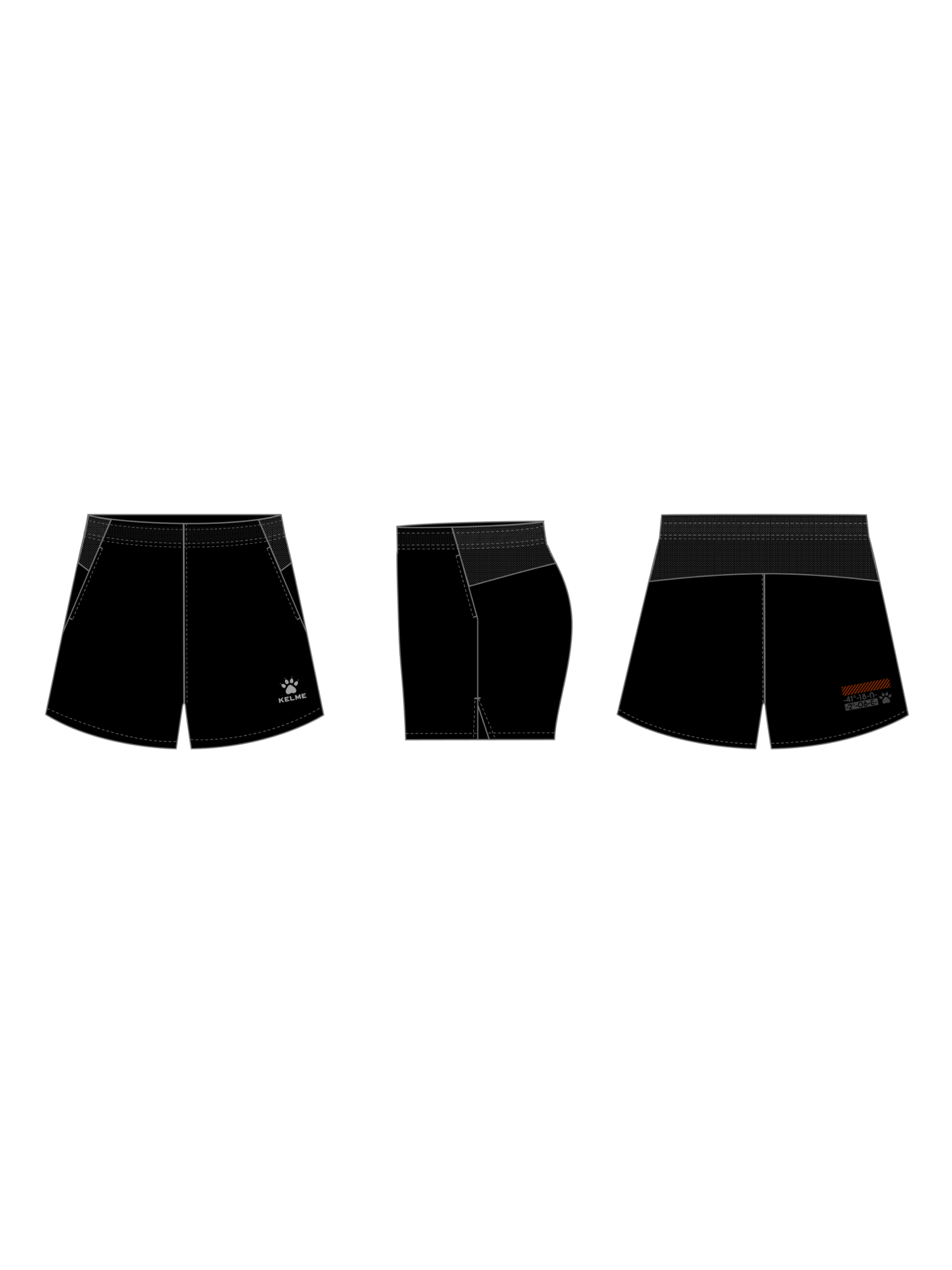 Шорты KELME MEN'S WOVEN SHORTS Black