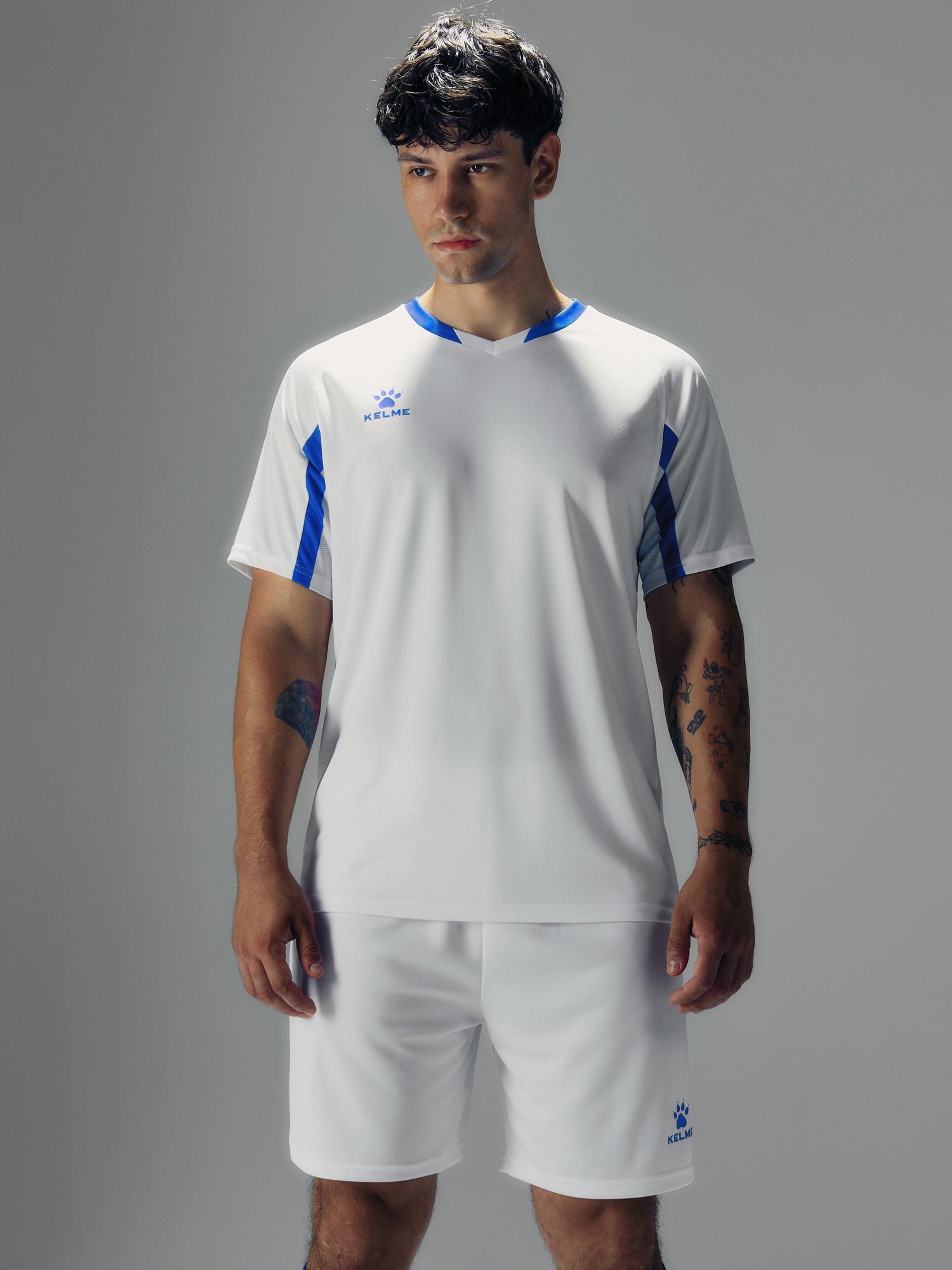 Футбольная форма KELME Football Suit (White/Blue)