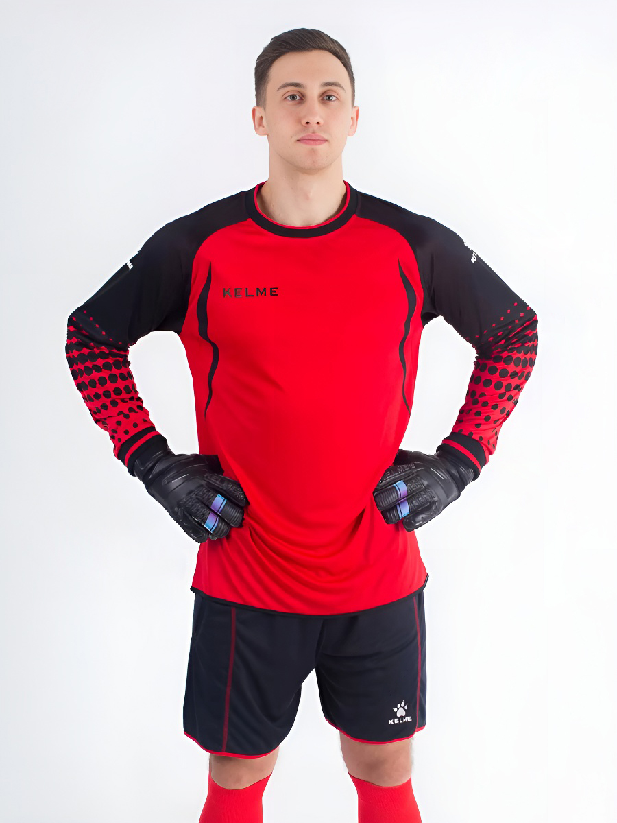 Вратарская форма KELME Goalkeeper Long Sleeve Suit (Red/Black)