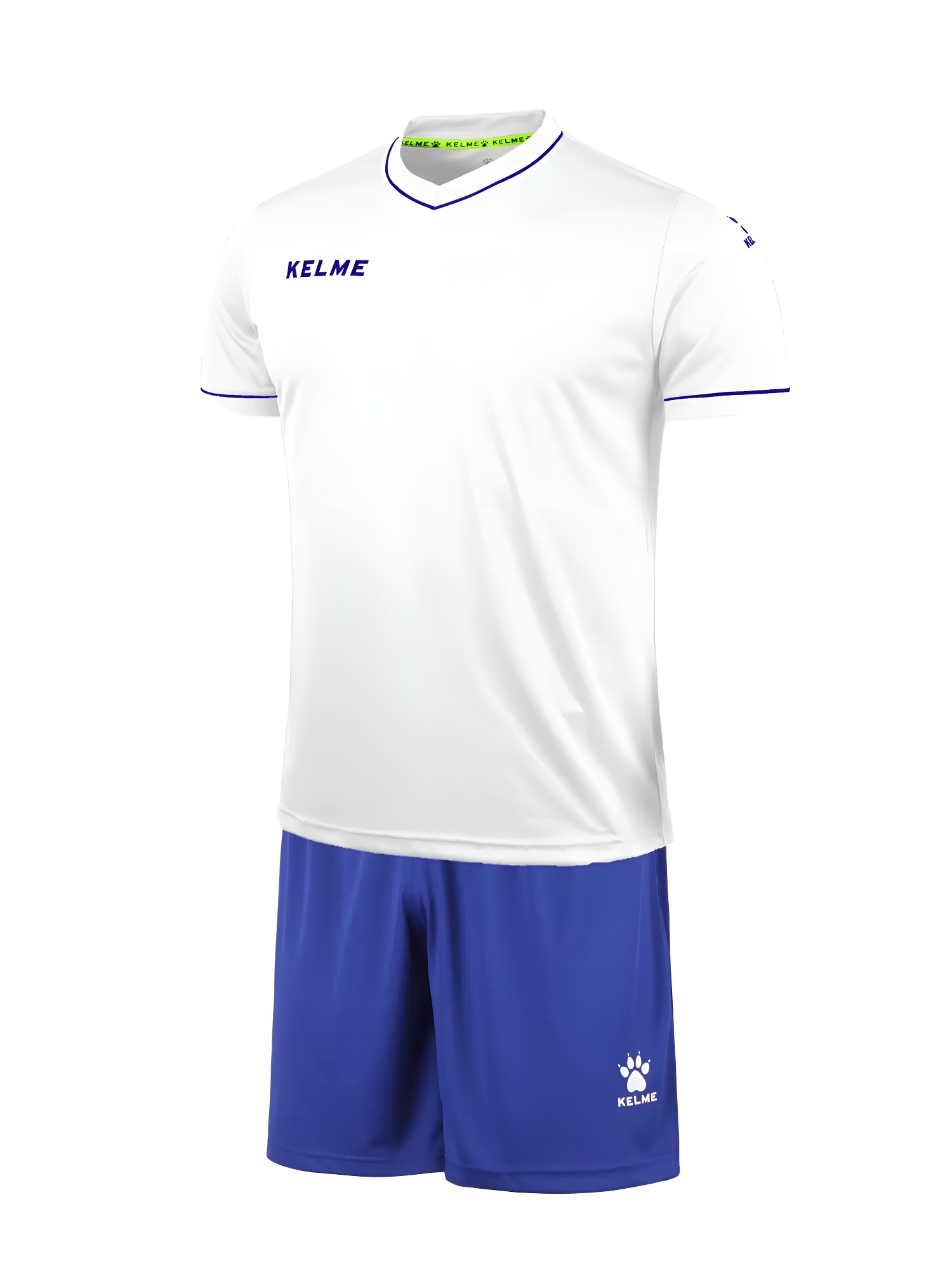 Футбольная форма KELME Short Sleeve Football Set (White/Blue)
