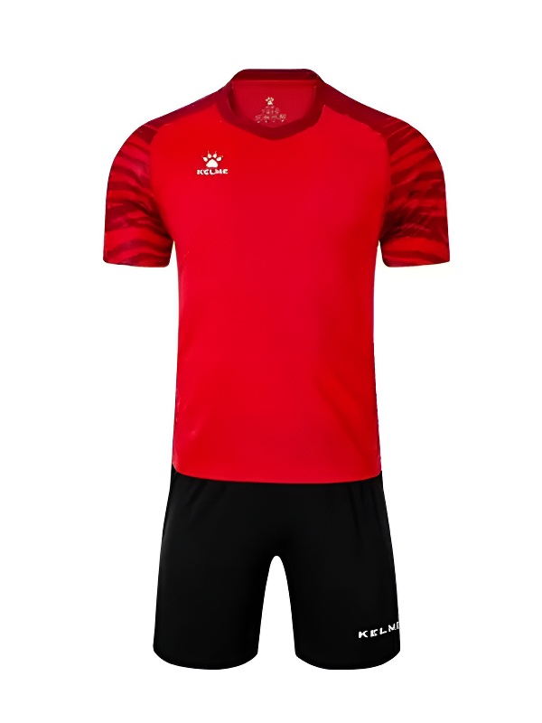 Футбольная форма KELME Short Sleeve Football Uniform (Red/Black)