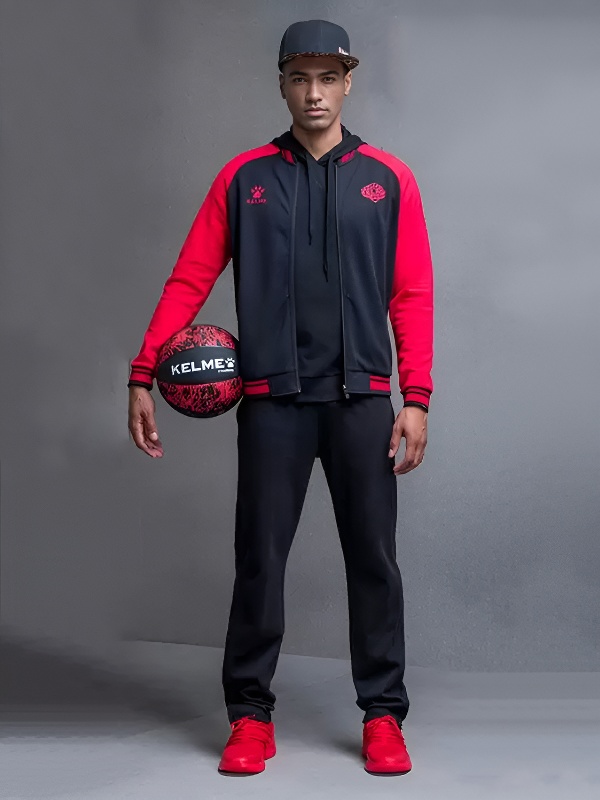 Бомбер KELME Training Jacket (Black/Red)