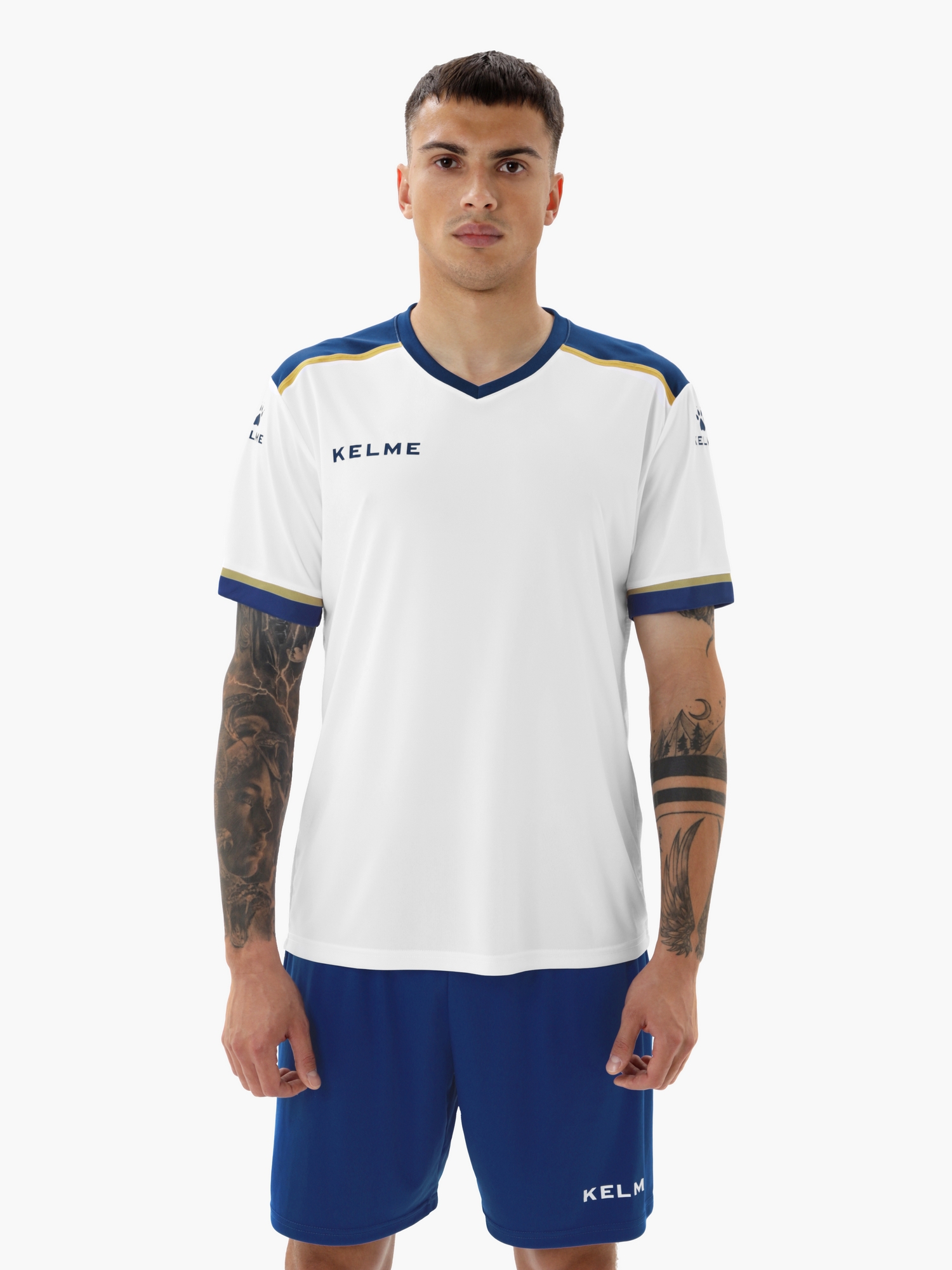Футбольная форма KELME Football Suit (White/Blue)