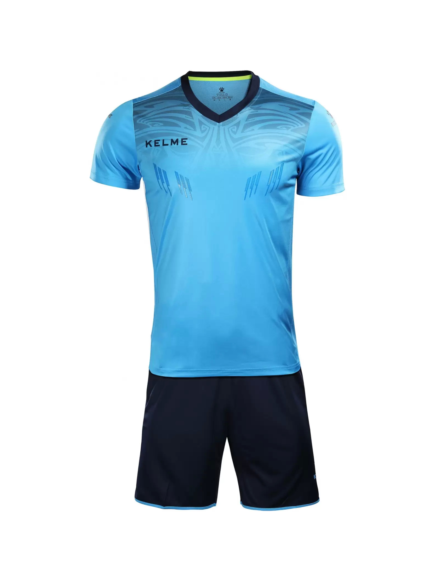 Вратарская форма KELME Goalkeeper Short Sleeve Suit (Light Blue/Black)