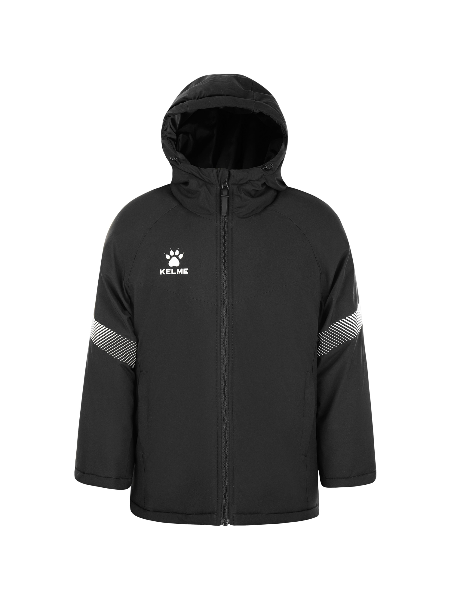 Детская куртка KELME Children's Hooded Short Padded Jacket Black