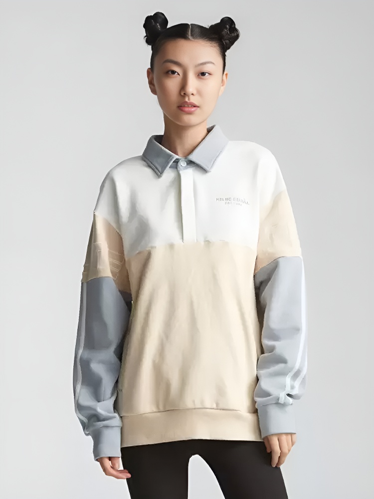 Свитшот KELME Lapel Sweater (Beige/White)