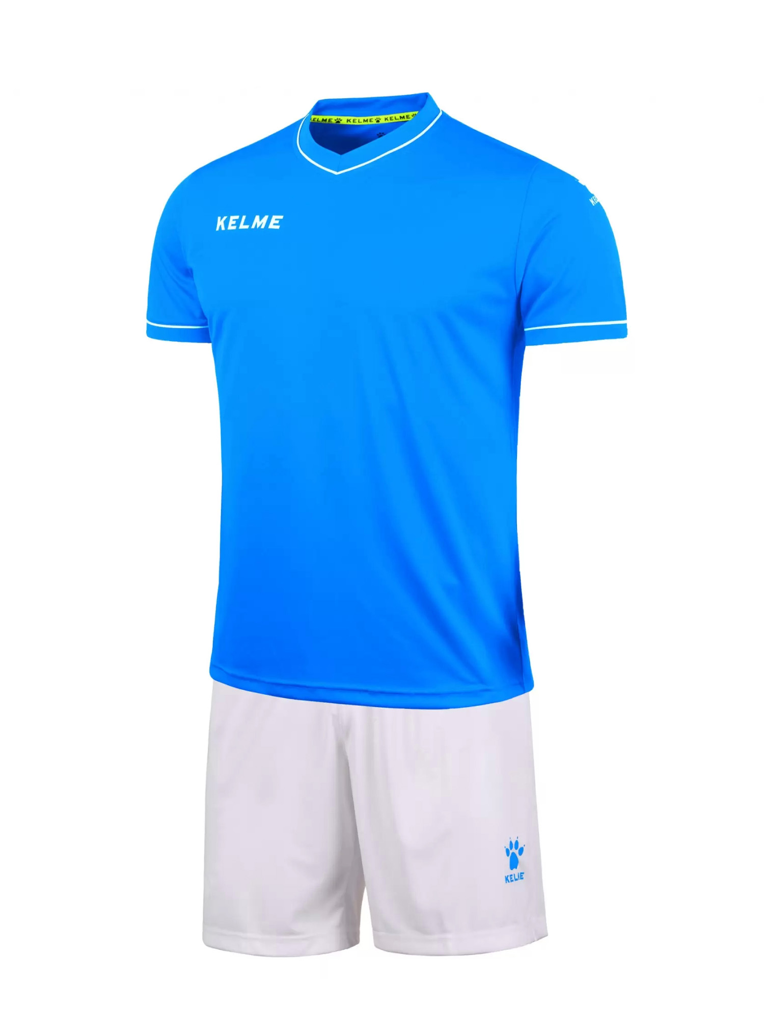 Футбольная форма KELME Short Sleeve Football Set (Light Blue/White)