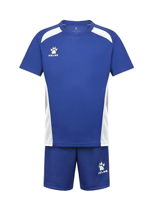 Детская футбольная форма KELME Short Sleeve Football Kid Set Blue