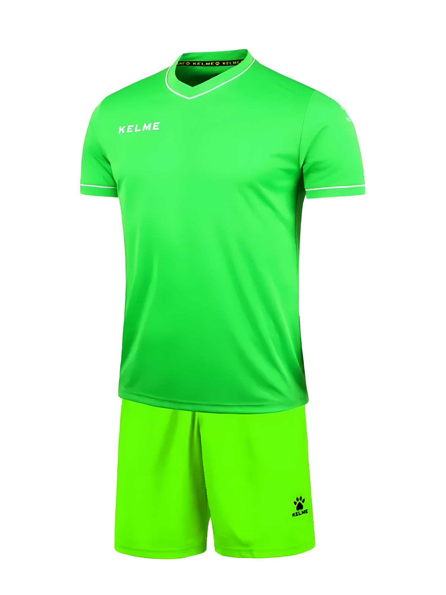 Футбольная форма KELME Short Sleeve Football Uniform Light Green
