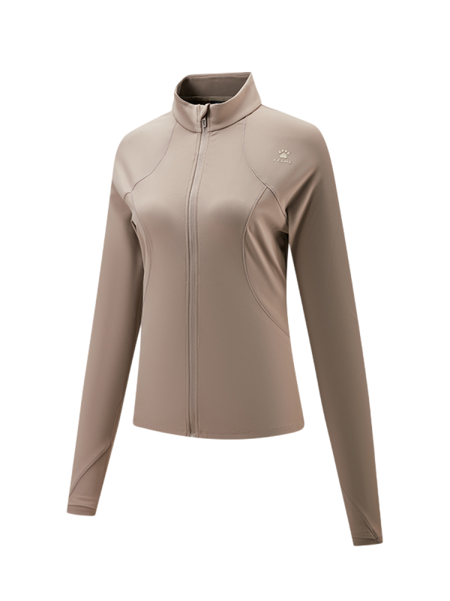 Толстовка KELME Stand-Up Collar Knit Cardigan Brown