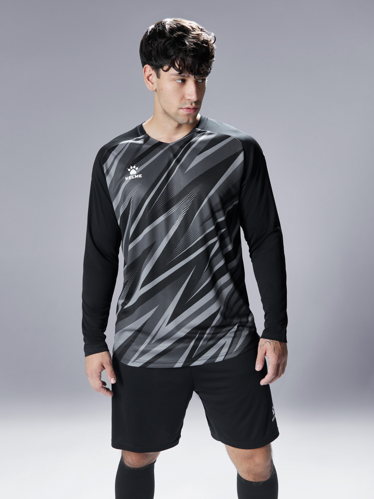 Вратарская форма KELME Long Sleeve Goalkeeper Suit Black