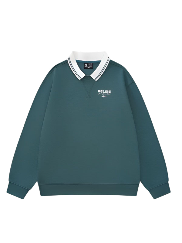 Свитшот KELME Lapel Sweatshirt Green