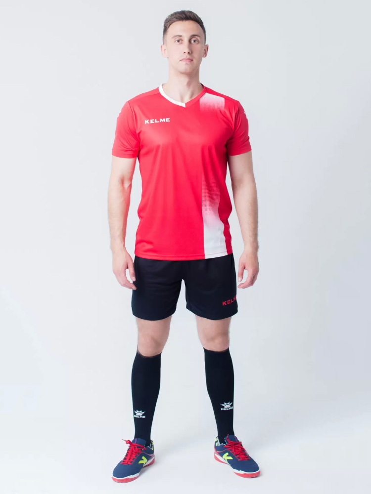 Футбольная форма KELME S/S Football Set (Red/Black)