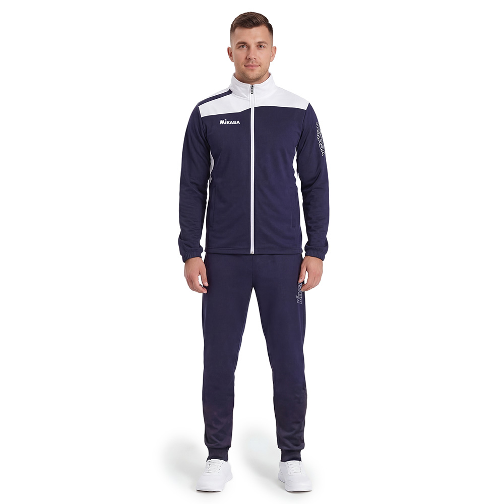 Костюм спорт. муж. MIKASA MT707/MT701-061-3XL, р. 3XL, 100% полиэстер, темносине-белый