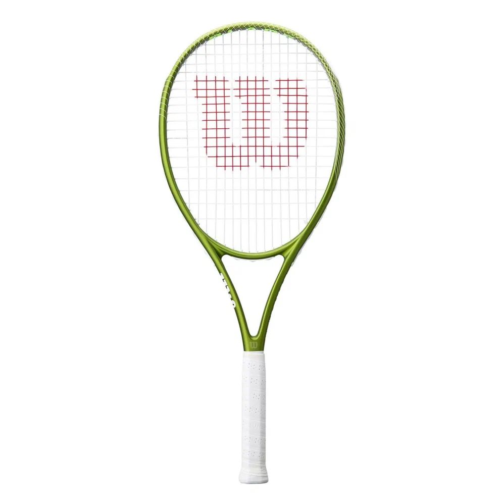 Ракетка б/т Wilson Blade Feel Team 103, WR197810U2, для любителей, алюминий, со струнами, бело-зел
