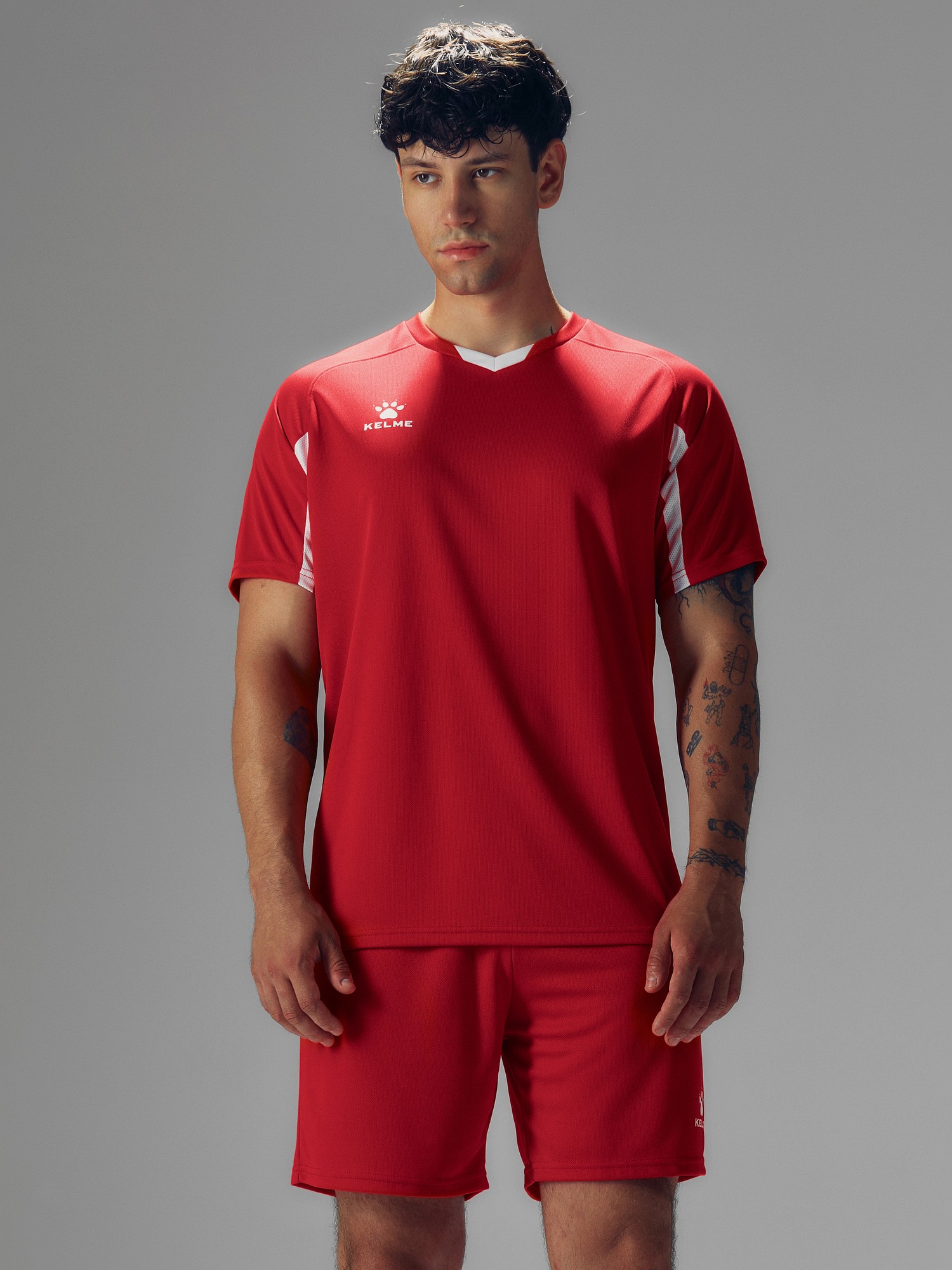 Футбольная форма KELME Football Suit (Red/White)