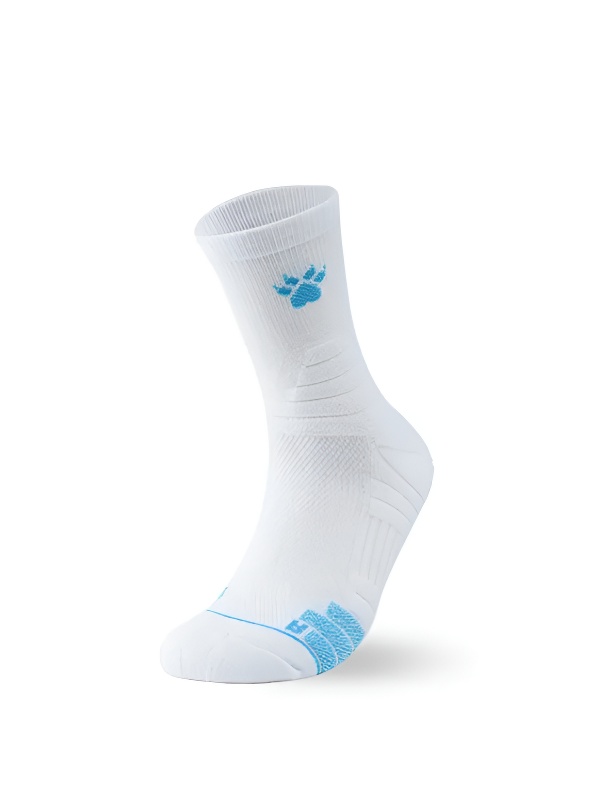 Спортивные носки KELME Mid-calf Sports Socks (White/Light Blue)