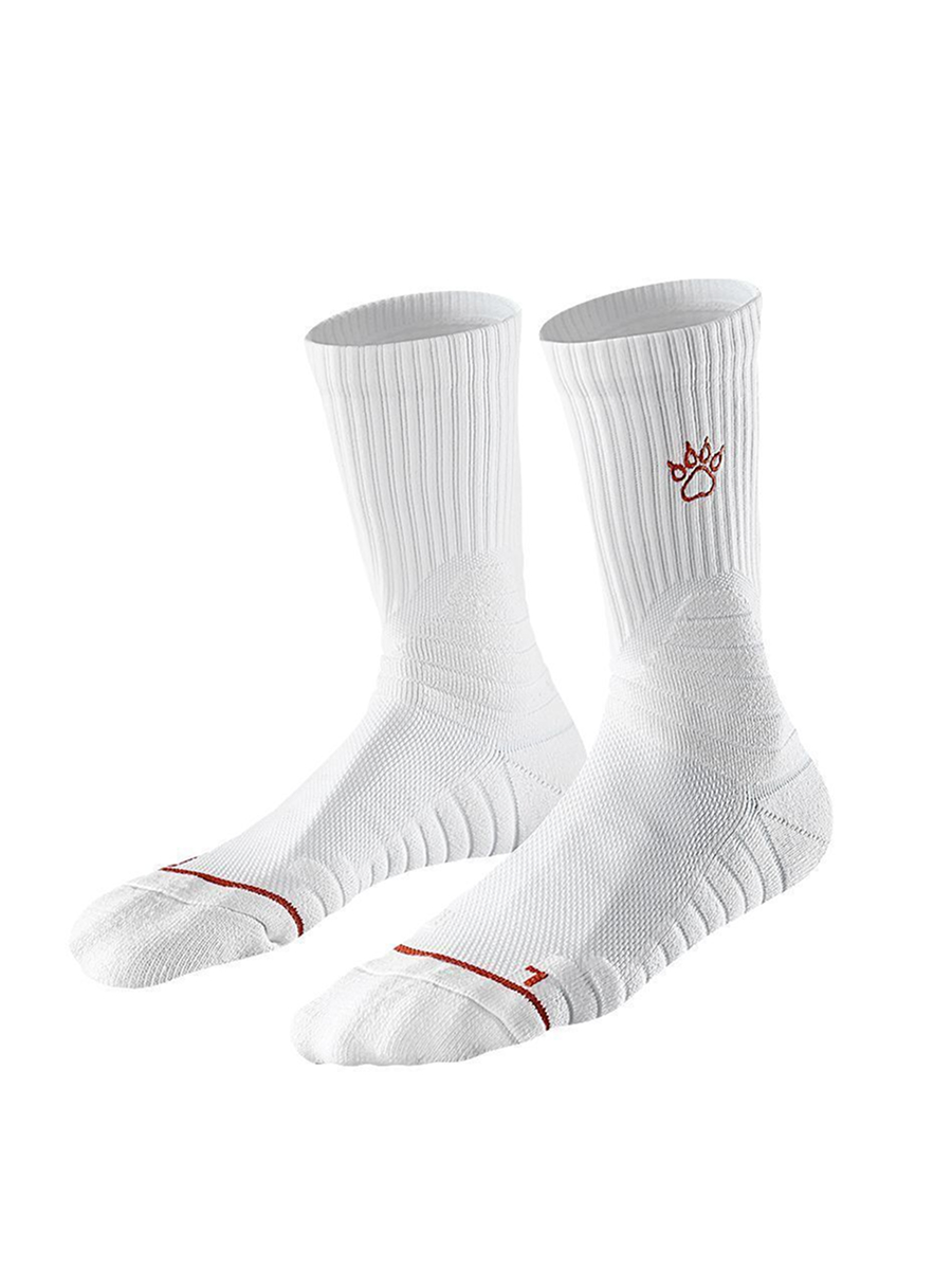 Носки KELME Long-tube Sports Socks (White/Orange)