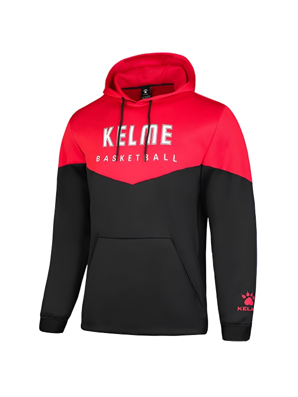 Худи KELME Knitted Hooded Sweatshirt (Black/Red)