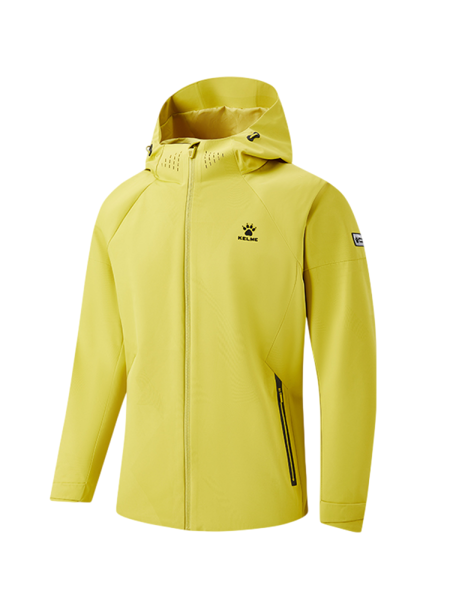 Демисезонная куртка KELME Hooded Woven Jacket Yellow