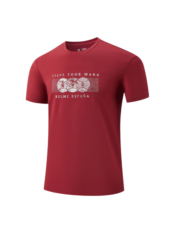 Футболка KELME Crew Neck Short-sleeved T-shirt Red