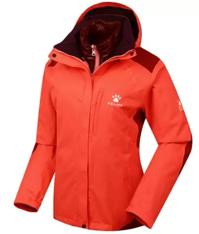Куртка утепленная KELME Female Jacket (Two-Piece Suit) Red