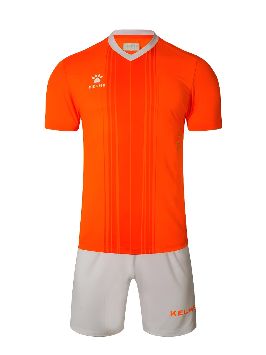 Футбольная форма KELME Short Sleeve Football Uniform (Orange/White)