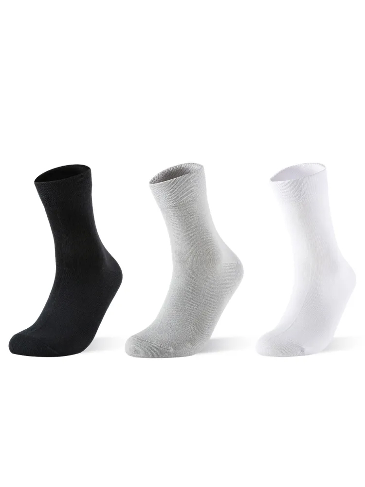 Носки KELME Mid-calf Casual Socks (3 Pairs) (Black/Grey/White)