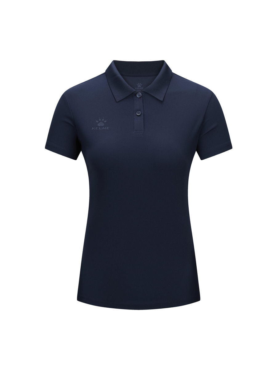 Футболка-поло KELME Women's Short-sleeved Polo Shirt Dark Blue