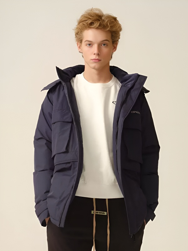 Пуховик KELME Medium Down Jacket Dark Blue