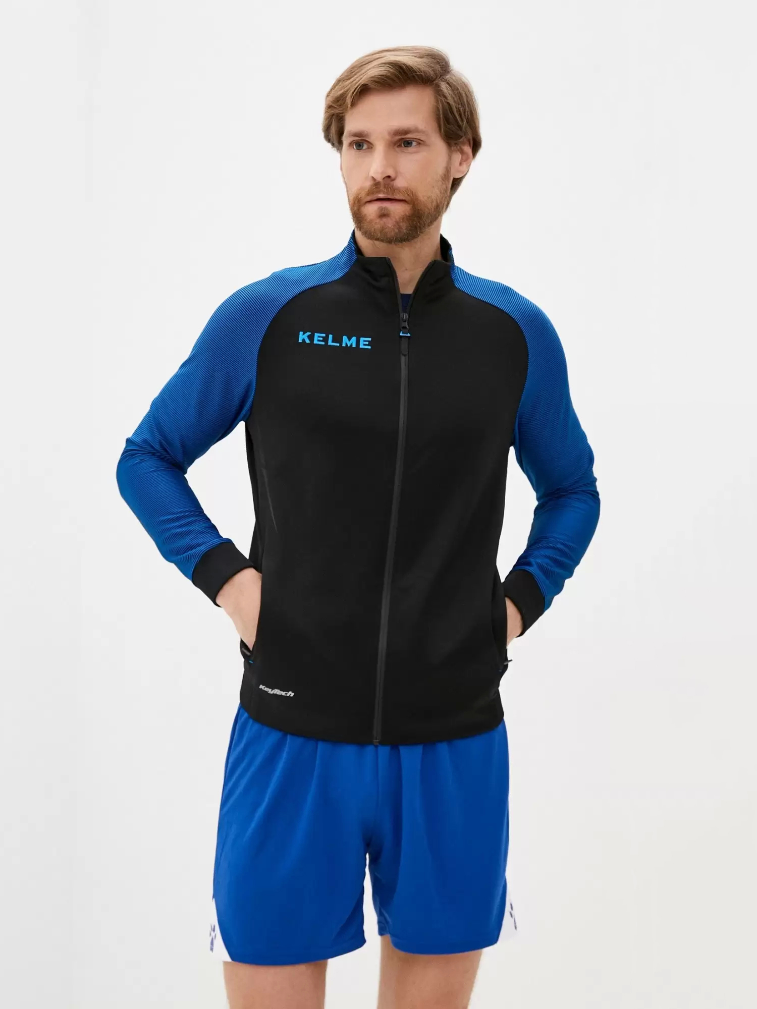 Олимпийка KELME Training Jacket (Black/Blue)