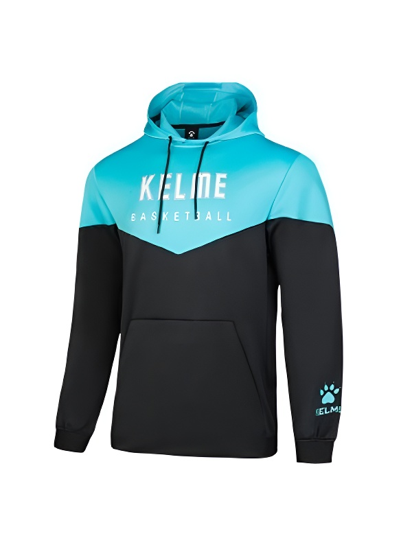Худи KELME Knitted Hooded Sweatshirt (Black/Light Blue)