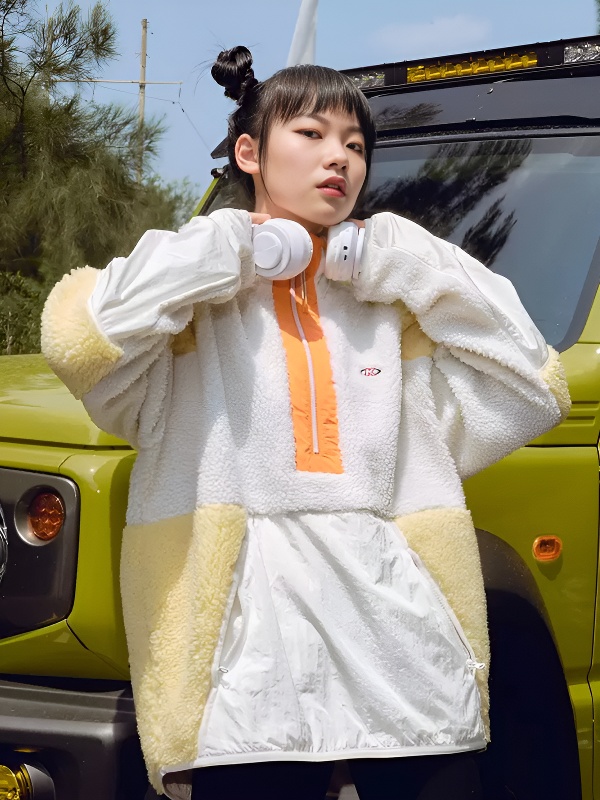 Худи KELME Half Cardigan Sweater (Yellow/White)