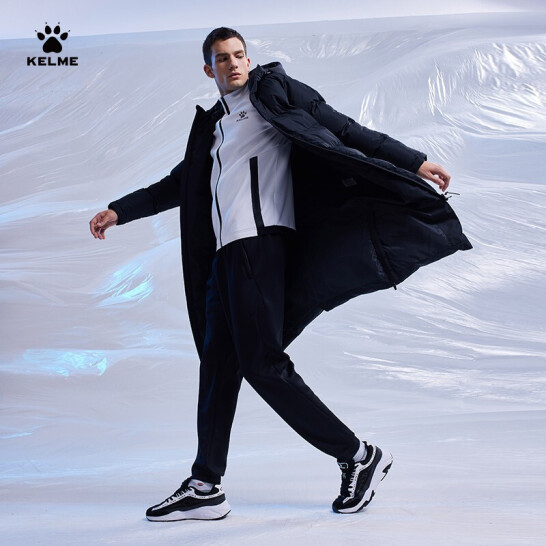 Пуховик KELME Hooded Long Jacket Black