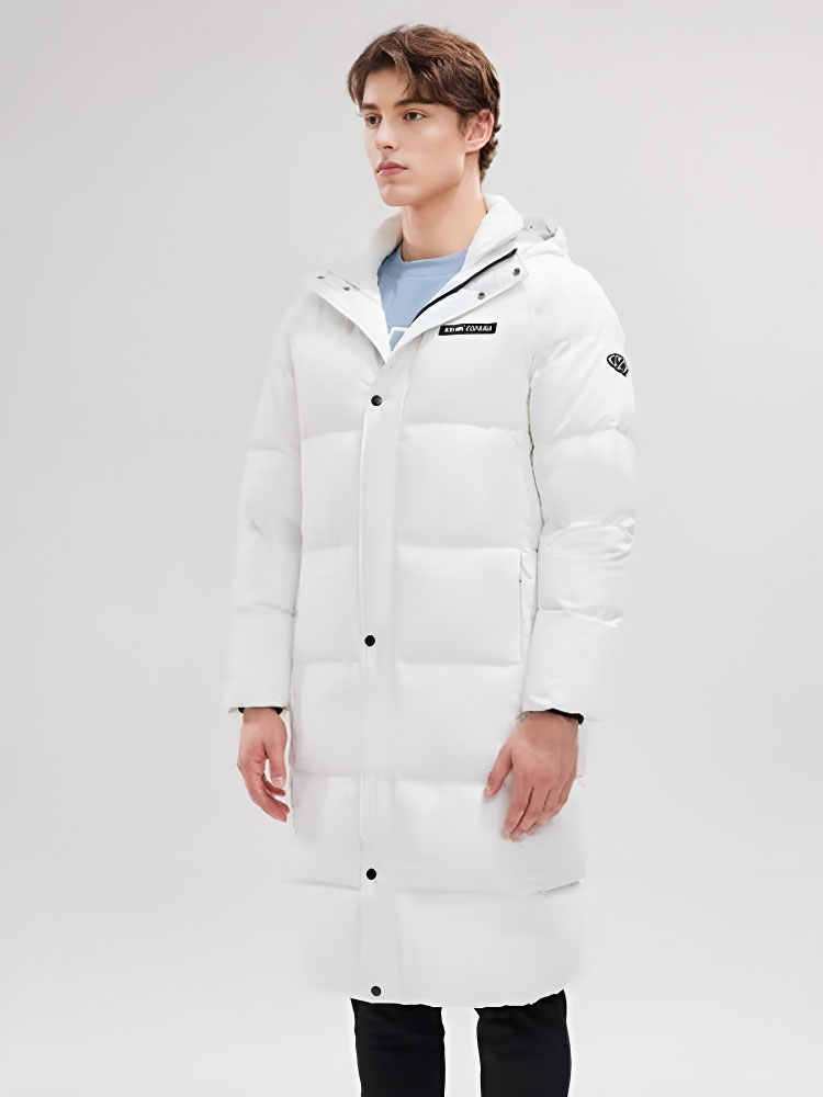 Пуховик KELME Long Down Jacket White