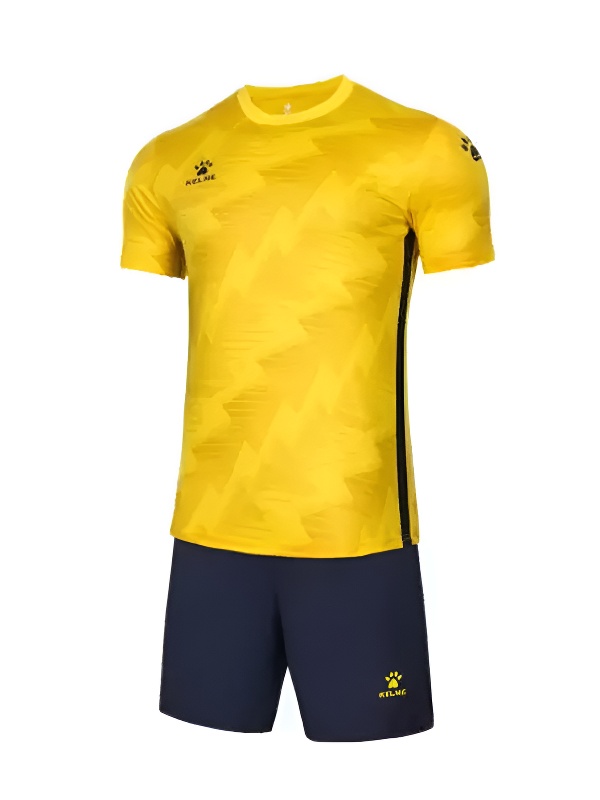 Футбольная форма KELME Short Sleeve Football Suit (Yellow/Dark Blue)
