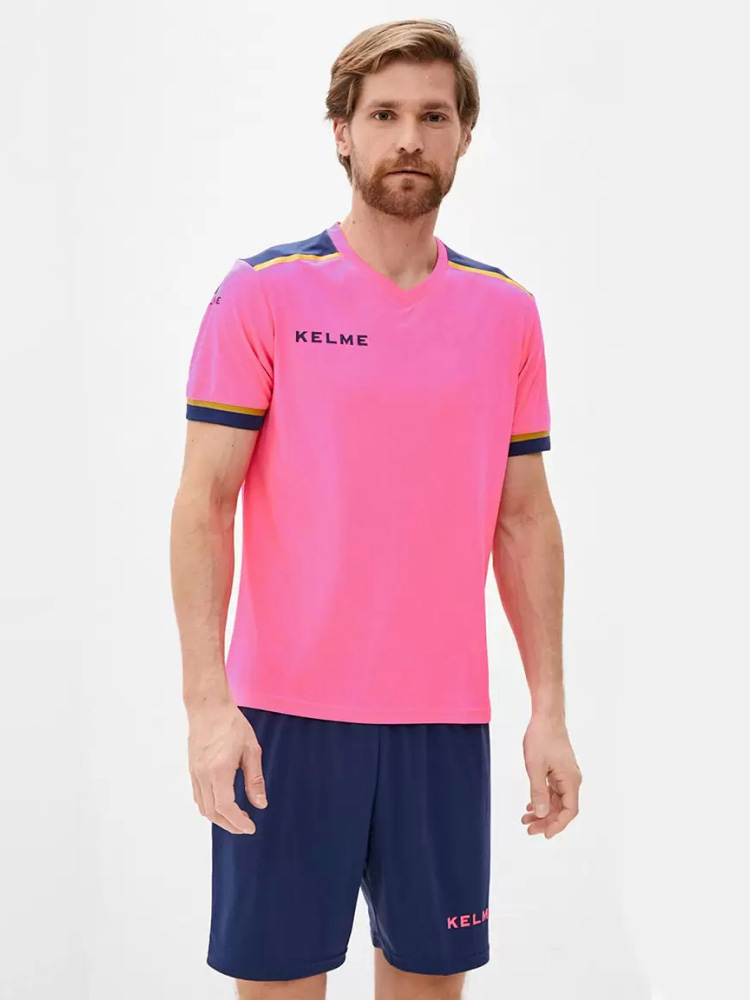Футбольная форма KELME S/S Football Set (Pink/Dark Blue)