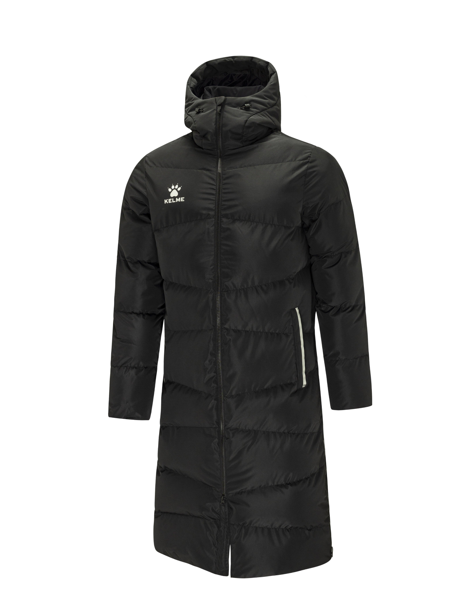 Пуховик KELME Adult Long Jacket (Black/White)