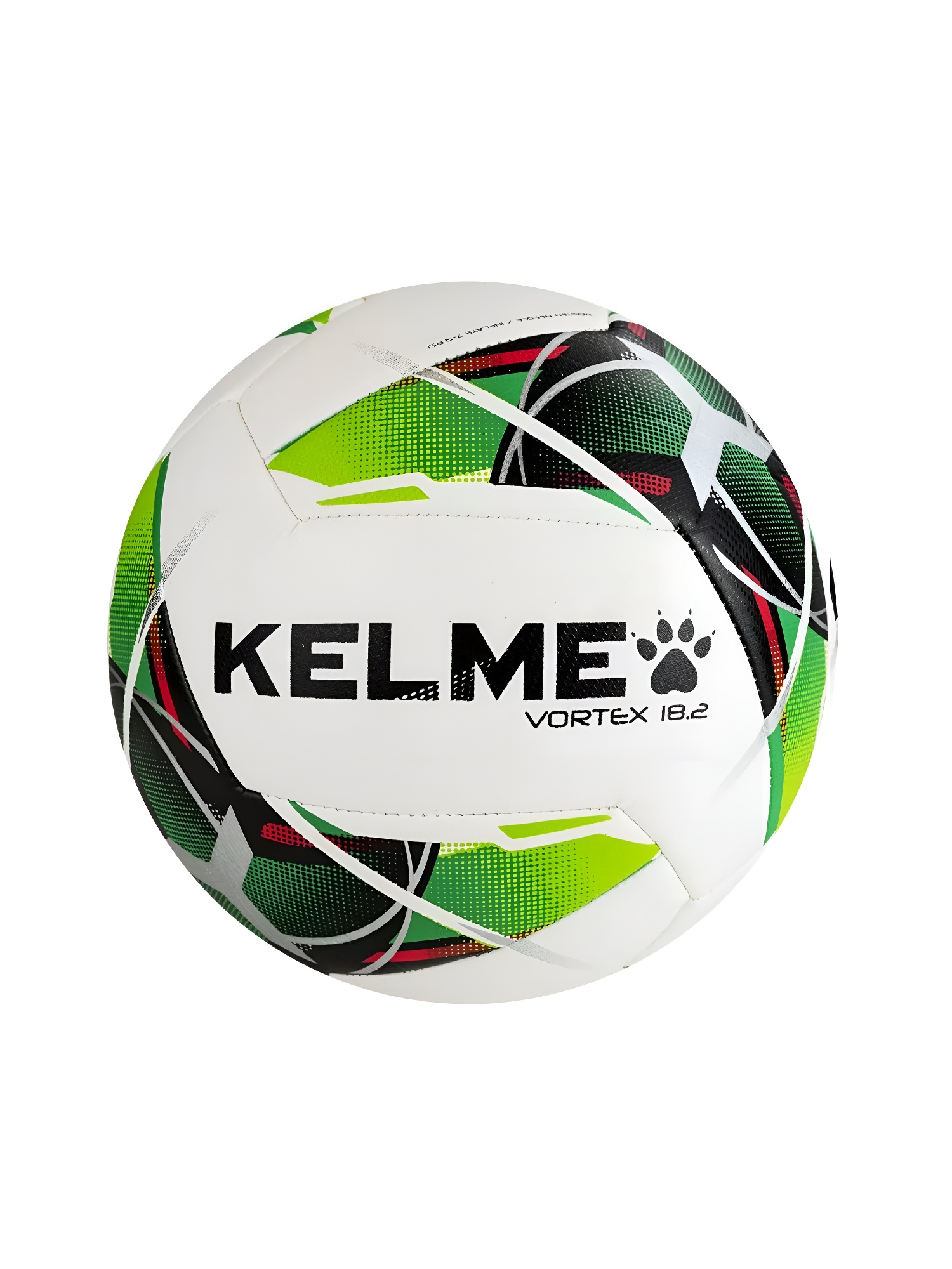 Мяч футбольный KELME Vortex 18.2 (10 Panels) (White/Green)