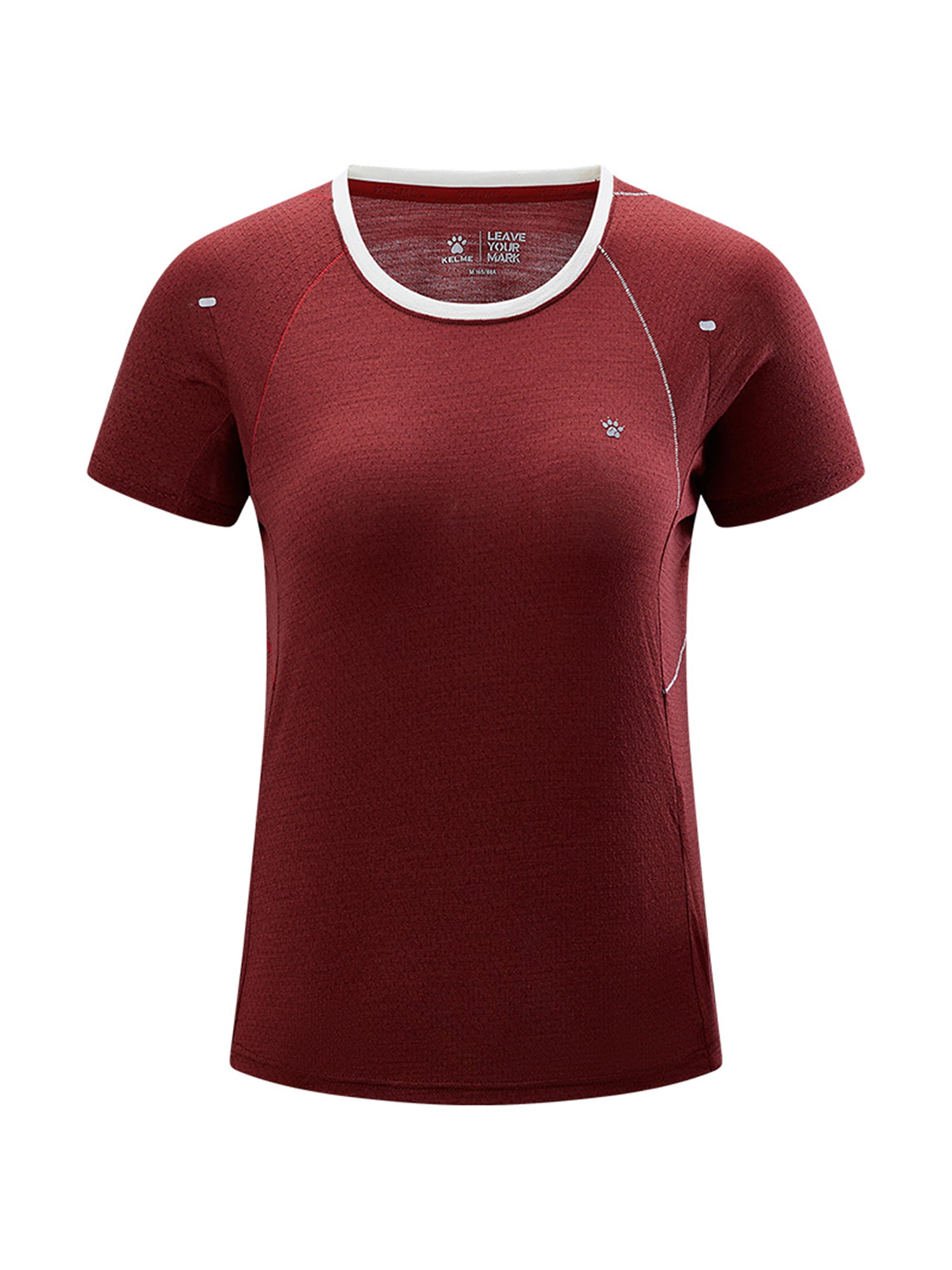Футболка KELME Crew Neck Short-sleeved T-shirt Burgundy