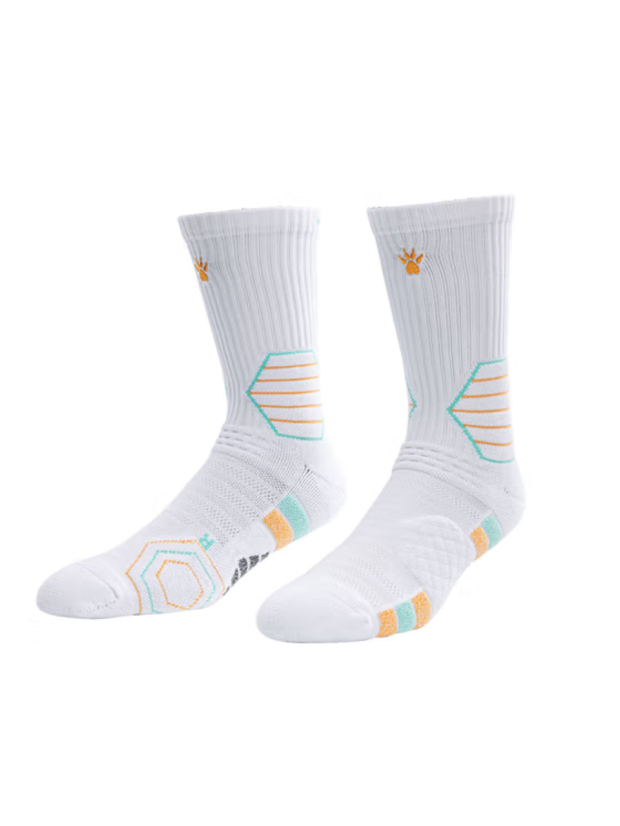 Носки KELME Basketball Socks (White/Orange)