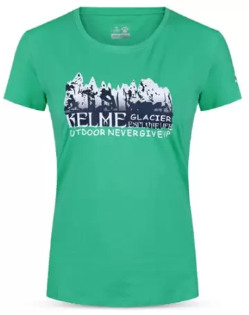 Футболка KELME Women's Cotton Short-Sleeved T-Shirt Teal