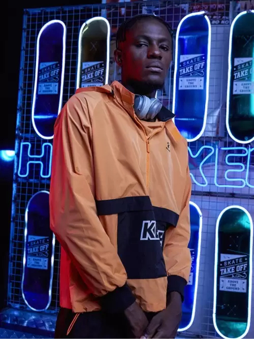 Анорак KELME Half Cardigan Sweater (Orange/Black)