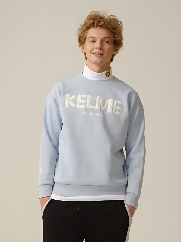 Свитшот KELME Round Neck Sweater Light Blue