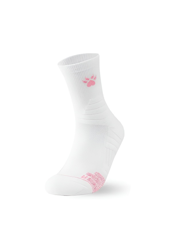 Спортивные носки KELME Mid-calf Sports Socks (White/Pink)