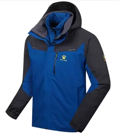 Куртка утепленная KELME Men's Jacket (Two-Piece Suit) (Blue/Black)