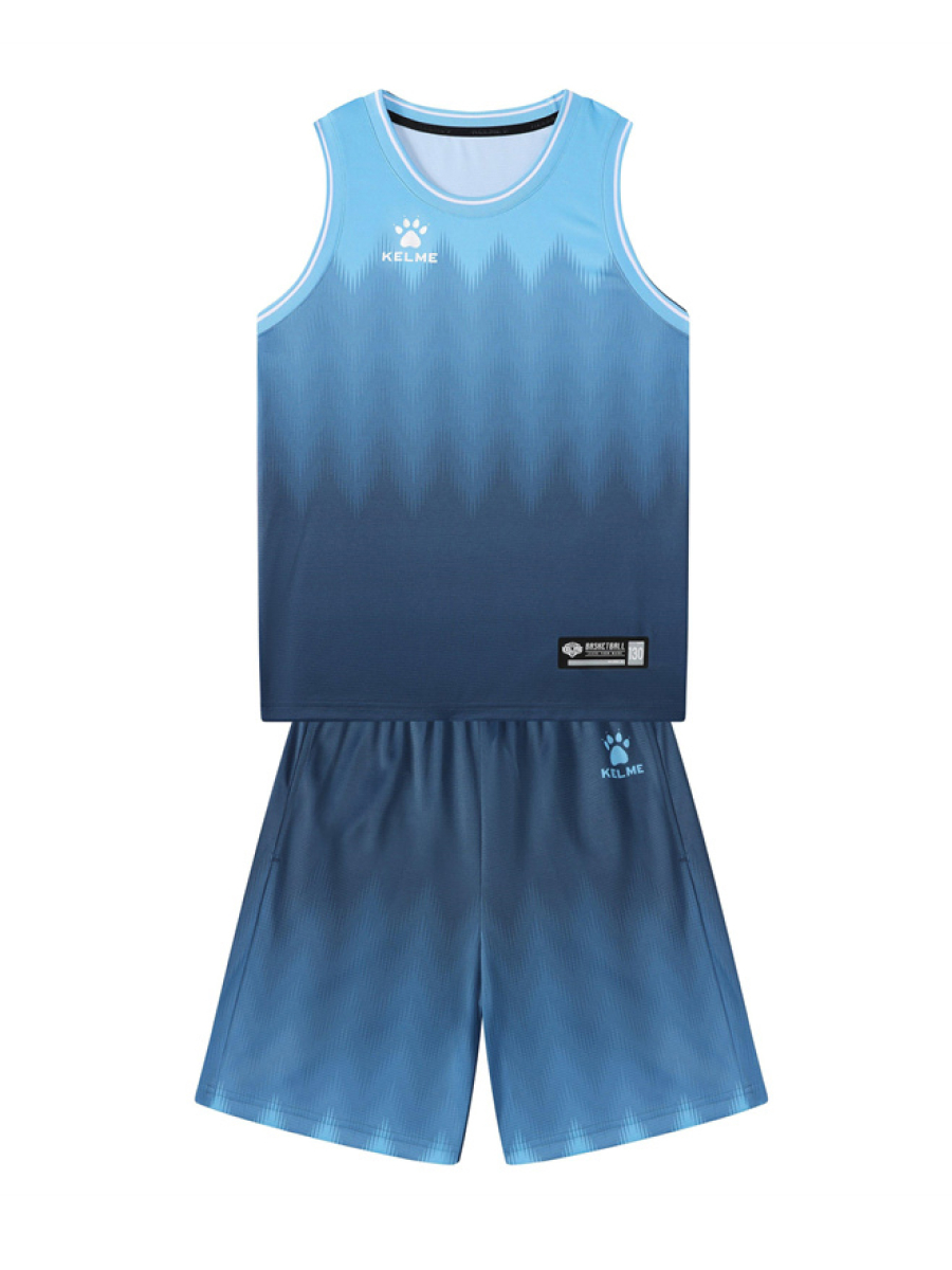 Детская баскетбольная форма KELME Children's Basketball Uniform Light Blue
