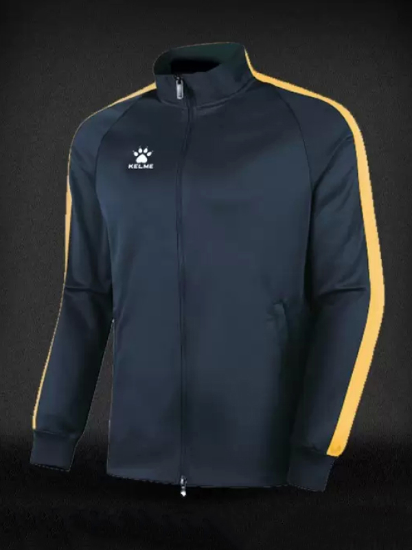 Олимпийка KELME Training Knitted Jacket (Dark Blue/Yellow)